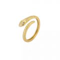 Δαχτυλίδι Φίδι Επίχρυσο Ασημένιο 925 - Beautylook